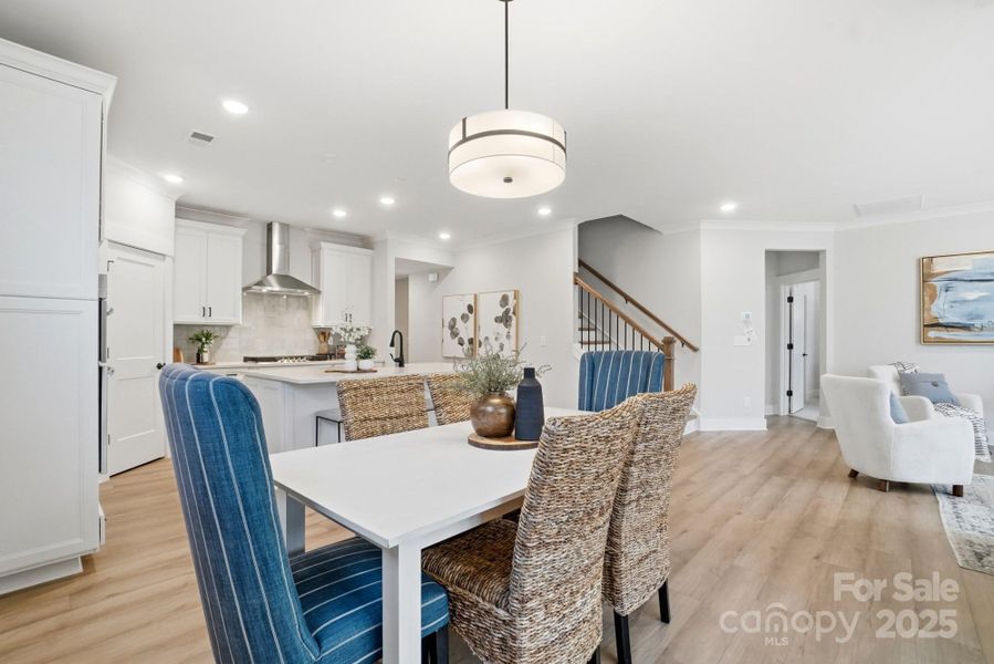 Furnished interior view inside a new home in Villas at Prestwick, Mooresville (Image 36).