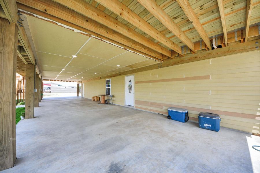 In-progress construction of a new home in , Dickinson, TX (Image 39).