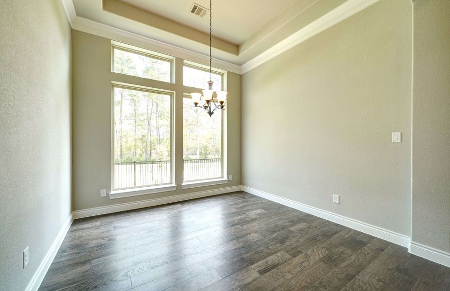 Representative unfurnished interior of a home built from the 3030 by Ravenna Homes in The Woodlands Hills 65′, Willis (Image 30). Representative unfurnished interior of a home built from the 3030 by Ravenna Homes in The Woodlands Hills 65′, Willis (Image 30).