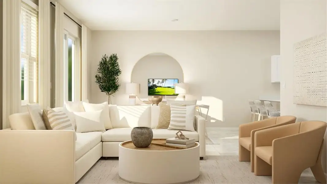 Furnished interior view inside a new home in , Kissimmee (Image 6).