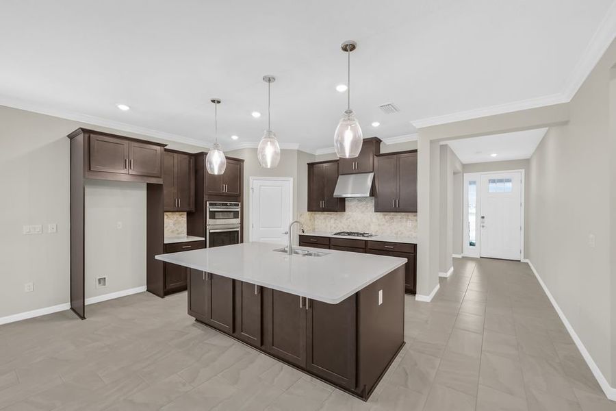 Furnished interior view inside a new home in Veranda Oaks, Port St. Lucie (Image 10).