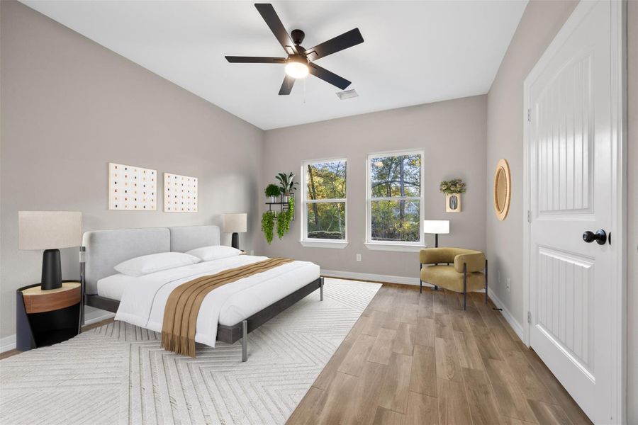 Sample of Home. Virtually staged 4th bedroom