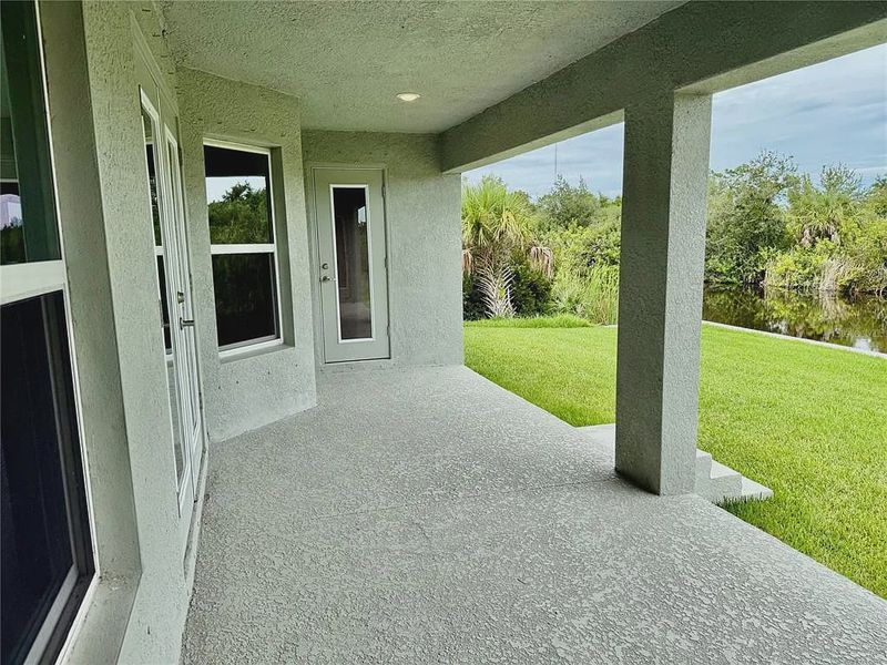 Exterior details and patio area of a home in South Gulf Cove, Port Charlotte (Image 16).