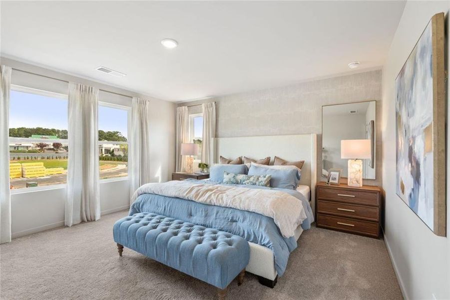 Furnished interior view inside a new home in Magnolia Square, Austell (Image 12).