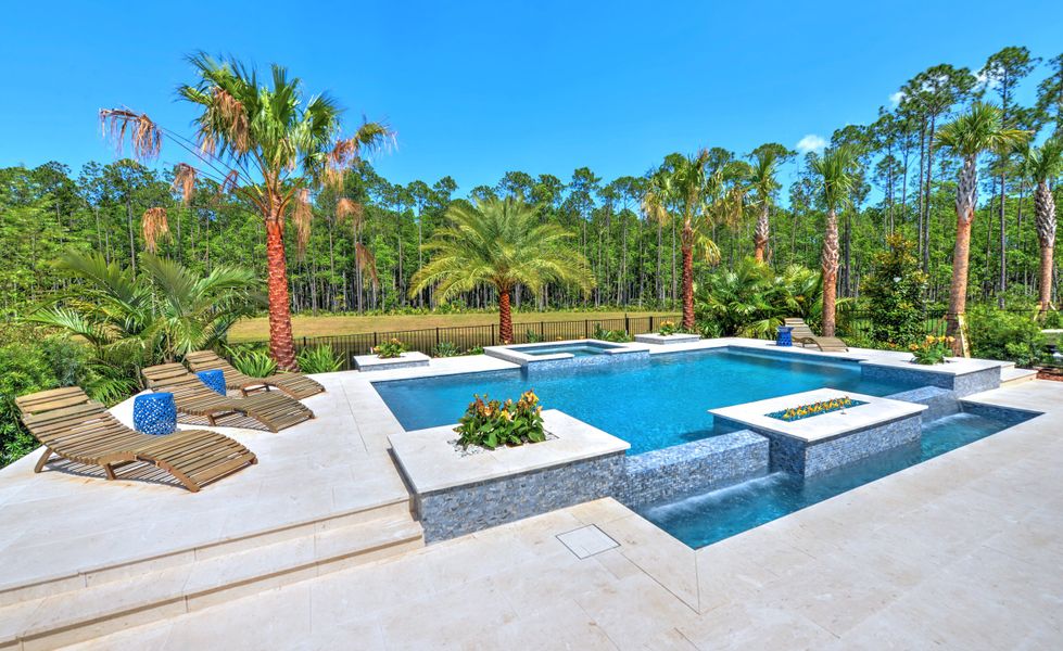 Representative exterior details of a home built from the Palos Verdes - Elite Series by ICI Homes in Reflections at Seabrook, Nocatee (Image 25). Representative exterior details of a home built from the Palos Verdes - Elite Series by ICI Homes in Reflections at Seabrook, Nocatee (Image 25).