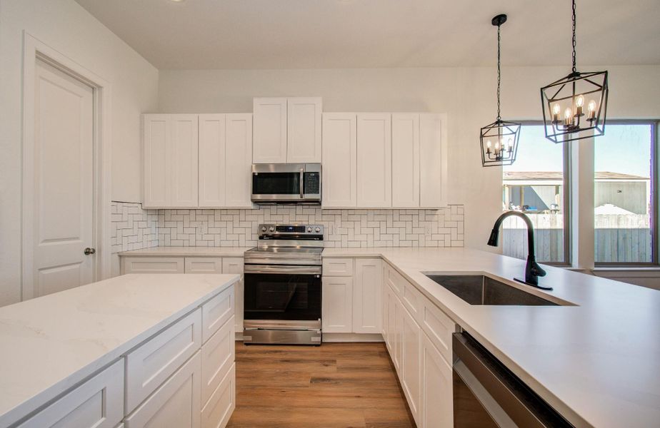 Furnished interior view inside a new home in , Cleveland (Image 12).