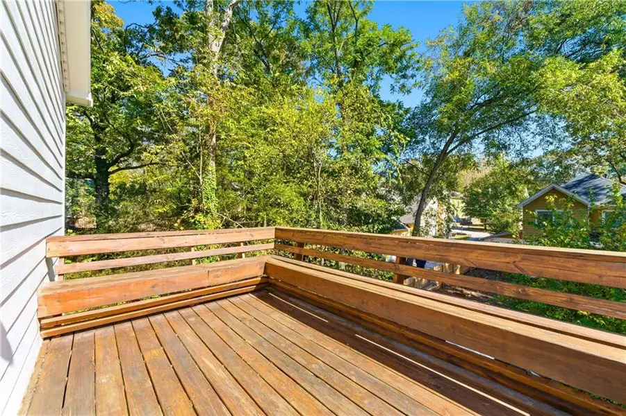 Exterior details and patio area of a home in , Atlanta (Image 2). Exterior details and patio area of a home in , Atlanta (Image 2).