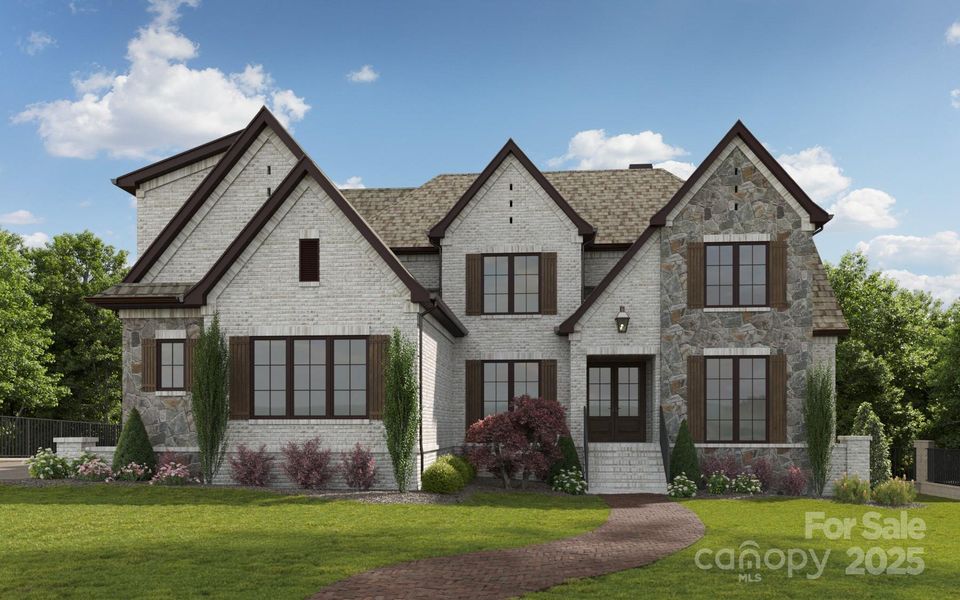 Front exterior of a new home in , Waxhaw, NC, highlighting curb appeal (Image 1).