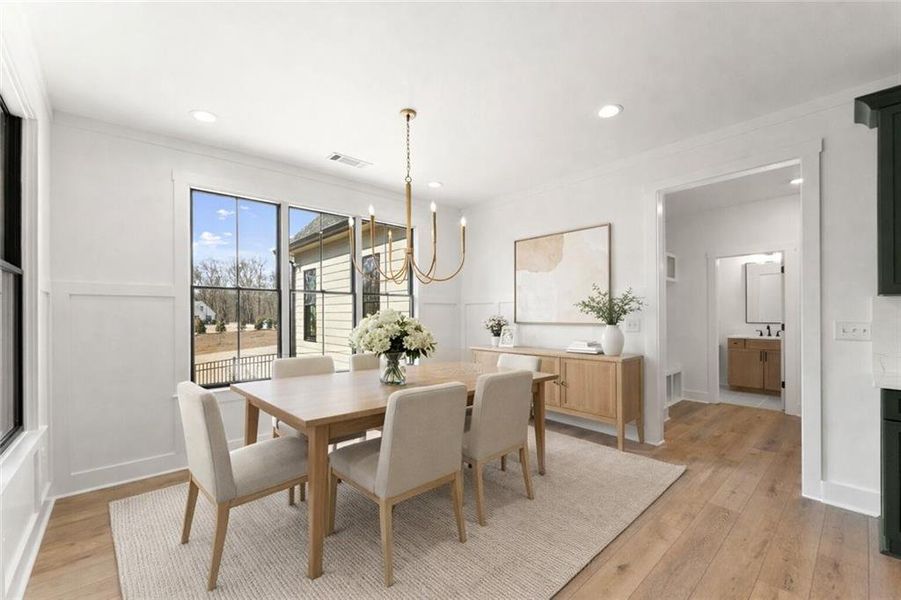 Furnished interior view inside a new home in , Gainesville (Image 32).