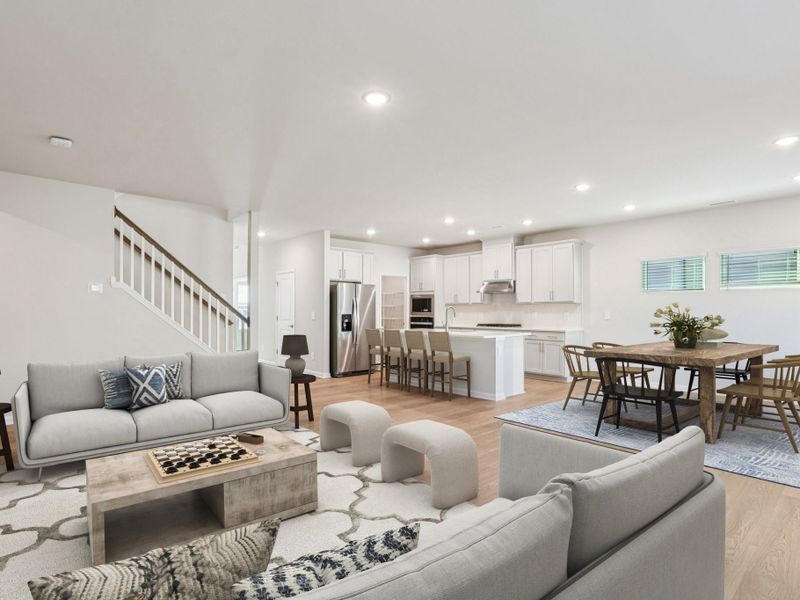 Furnished interior view inside a new home in Marshburn Landing - Signature Series, Wendell (Image 7).