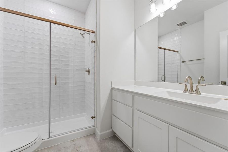 Furnished interior view inside a new home in Green Meadows, Celina (Image 9).