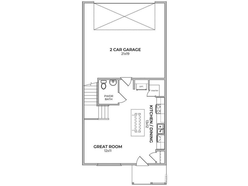 2D floor plan layout of this home in Liberty Draw, Evans, CO (Image 4). 2D floor plan layout of this home in Liberty Draw, Evans, CO (Image 4).