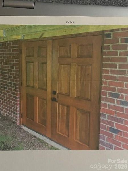 entry to storage under house
