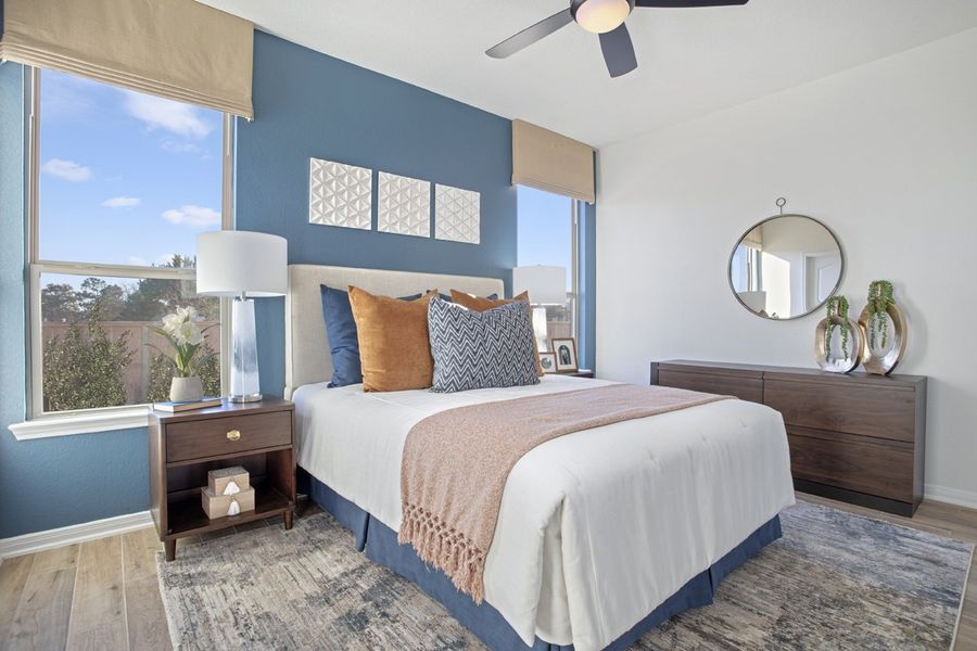Representative furnished interior of a home built from the 1360 Modeled by KB Home in Oakwood Trails, Tomball (Image 6).