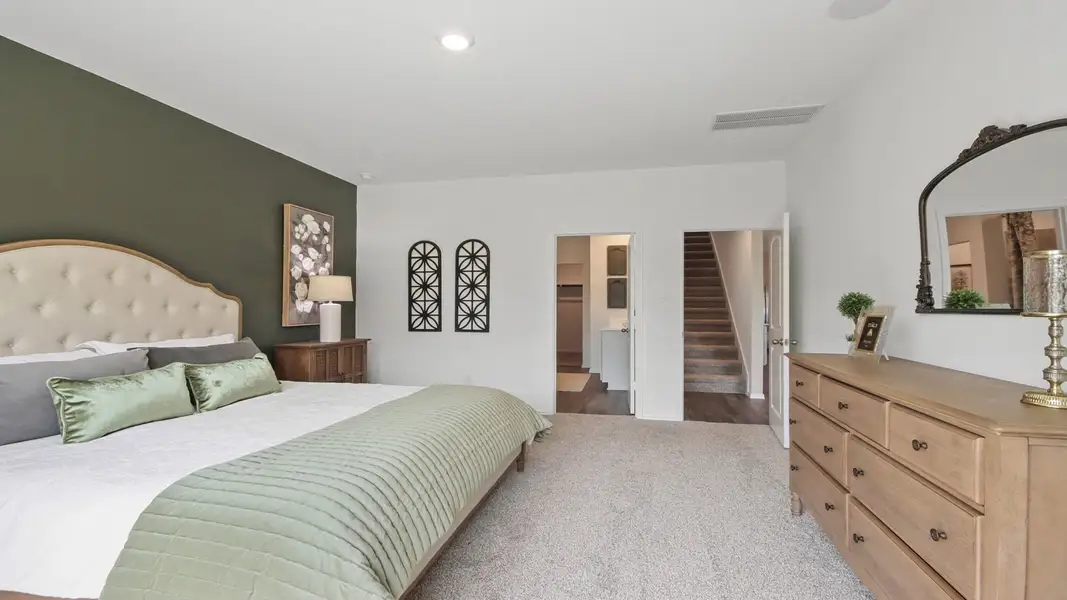 Furnished interior view inside a new home in Venetian Pines, Conroe (Image 18).