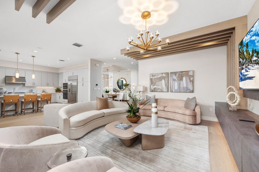Representative furnished interior of a home built from the Mallorca by GL Homes in Lotus Edge, Boca Raton (Image 9).