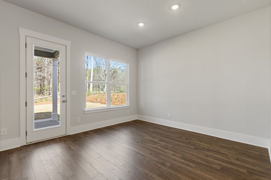 Representative unfurnished interior of a home built from the Danbury by Crawford Creek Communities in Red Bird Manor, Jefferson (Image 36).