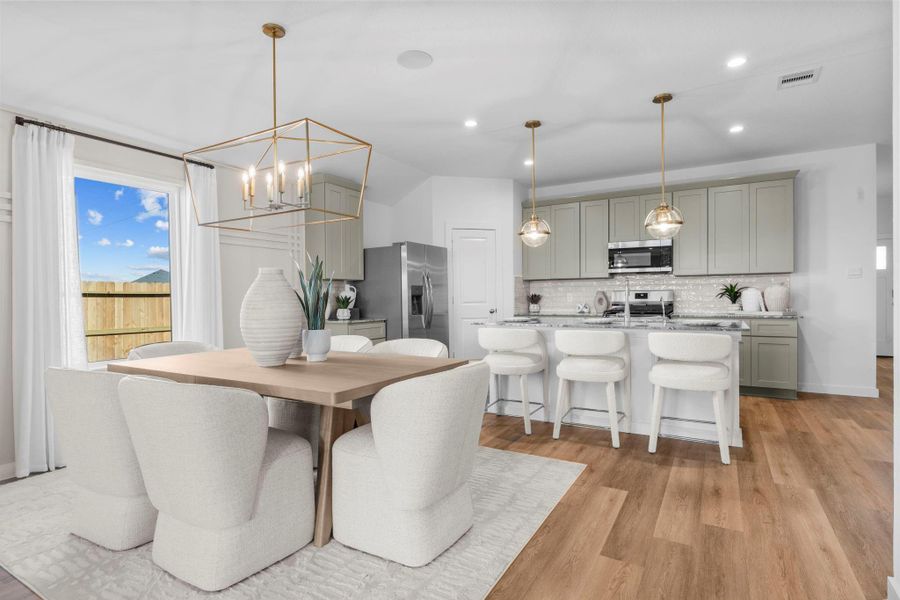 Furnished interior view inside a new home in , Iowa Colony (Image 12).