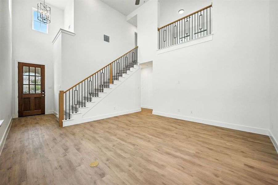 Spacious, unfurnished interior of a new home in Pecan Square: 40ft. lots, Northlake (Image 17). Spacious, unfurnished interior of a new home in Pecan Square: 40ft. lots, Northlake (Image 17).