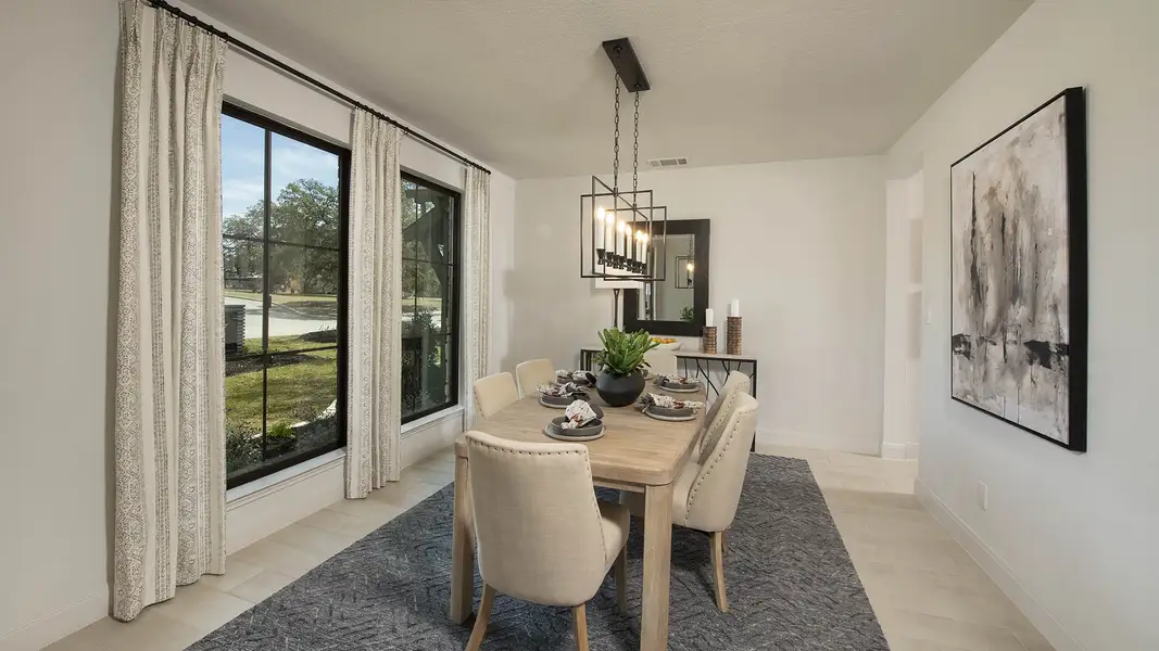 Representative furnished interior of a home built from the 4891W by Perry Homes in Santa Rita Ranch Tierra Rosa, Liberty Hill (Image 5).