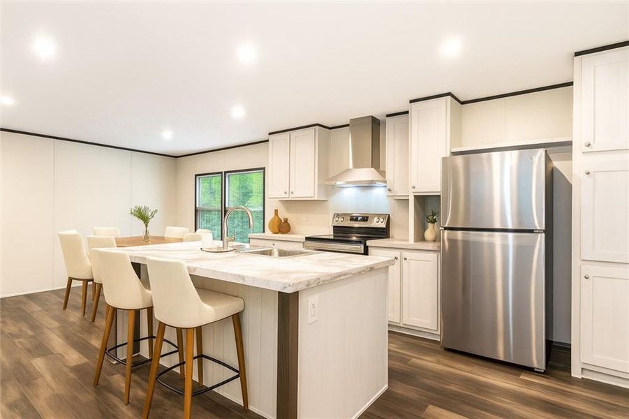Furnished interior view inside a new home in , Ellijay (Image 32).