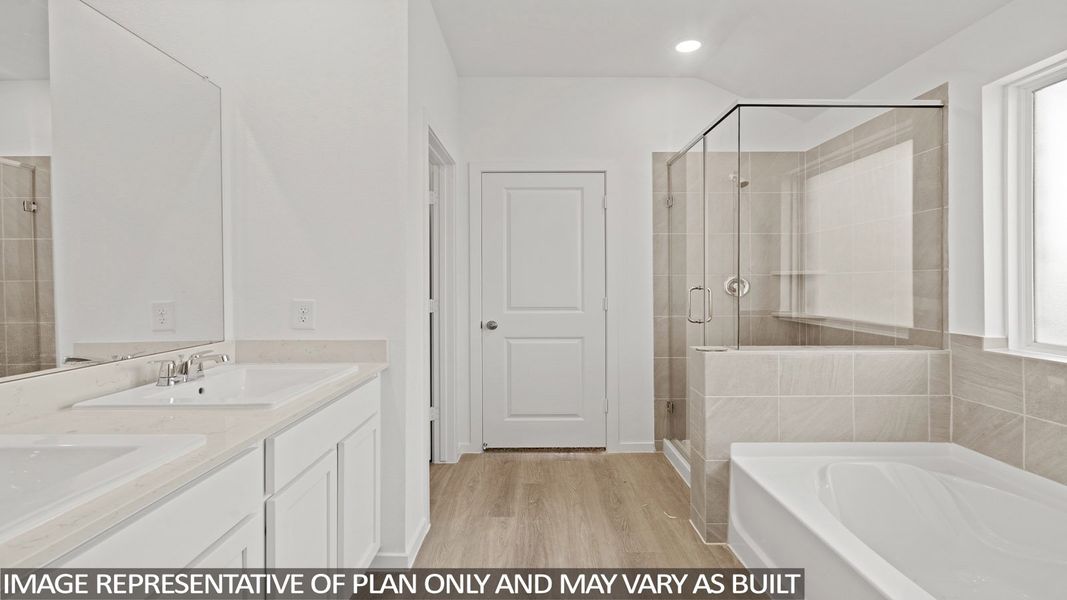 Representative furnished interior of a home built from the Camden by D.R. Horton in Sunterra Lakes, Brookshire (Image 7).