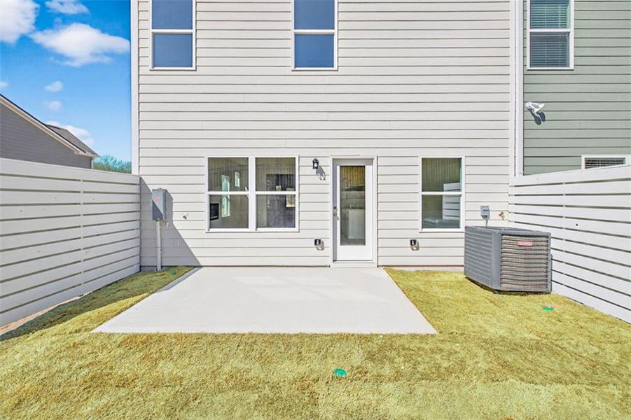 Exterior details and patio area of a home in Fuller Station, Loganville (Image 3). Exterior details and patio area of a home in Fuller Station, Loganville (Image 3).