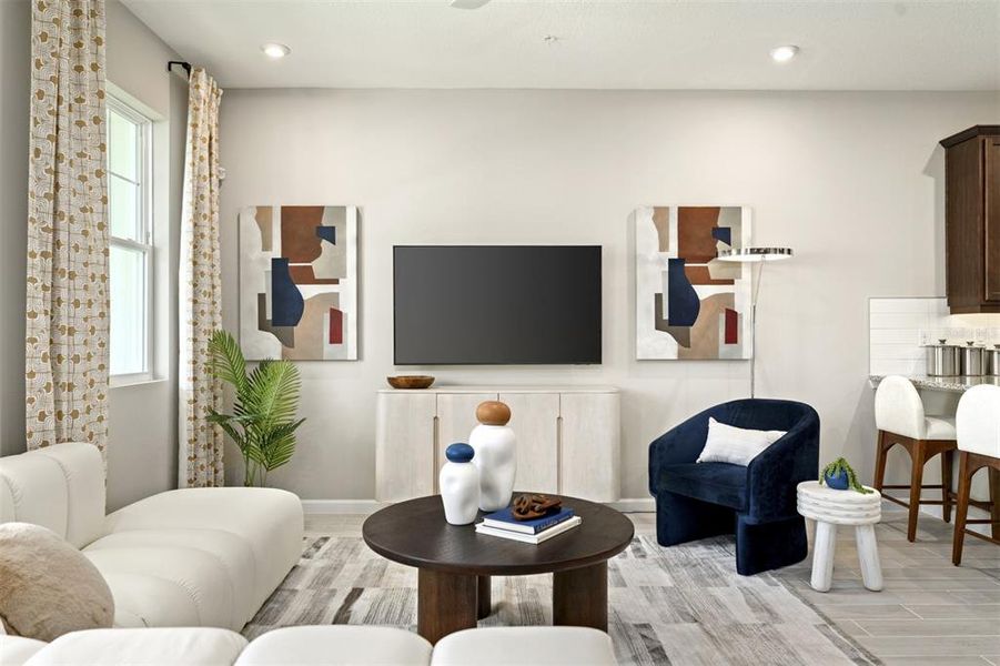 Furnished interior view inside a new home in Rainwood, Groveland (Image 9). Furnished interior view inside a new home in Rainwood, Groveland (Image 9).