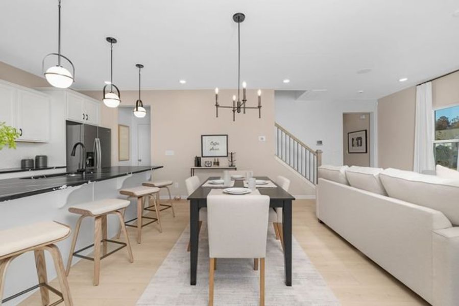 Representative furnished interior of a home built from the Alder by True Homes in Shay Crossing, Salisbury (Image 9).