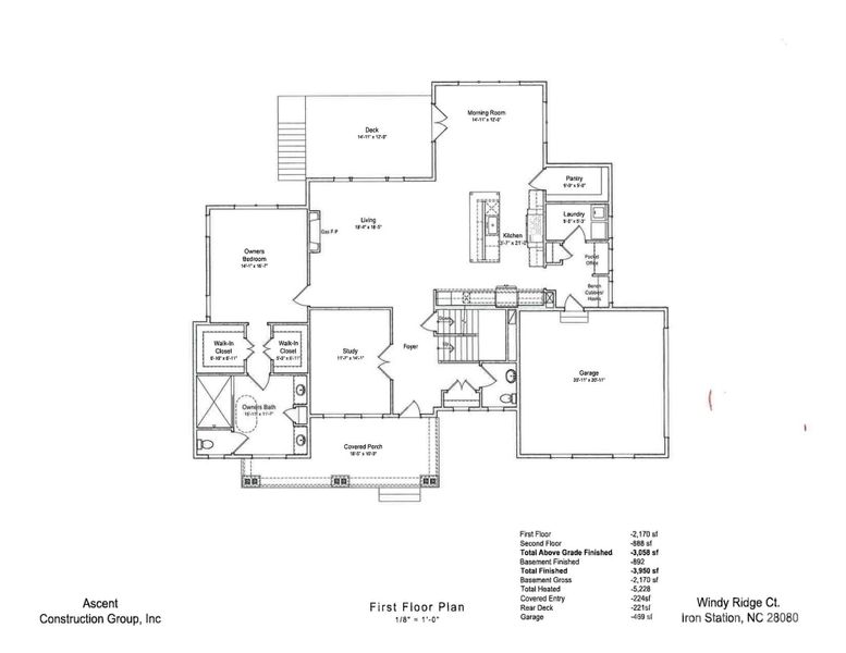 2D floor plan layout of this home in , Iron Station, NC (Image 4).