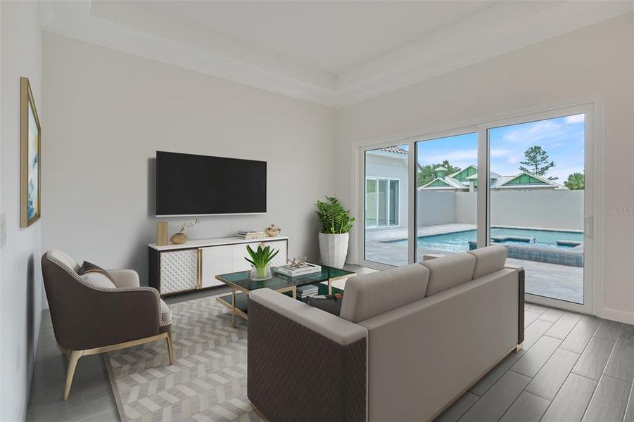 Furnished interior view inside a new home in Toscana, Palm Coast (Image 14).