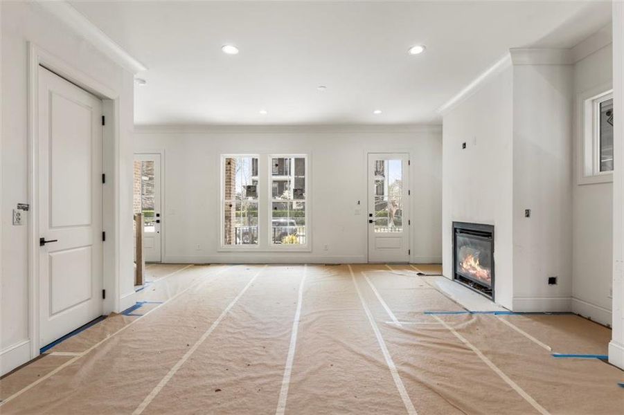 In-progress construction of a new home in , Alpharetta, GA (Image 43).