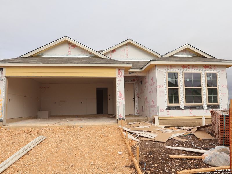 In-progress construction of a new home in Meadows at Clear Springs, New Braunfels, TX (Image 28). In-progress construction of a new home in Meadows at Clear Springs, New Braunfels, TX (Image 28).