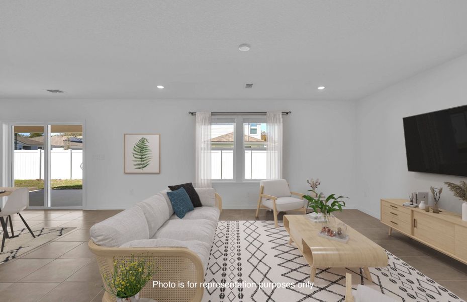 Furnished interior view inside a new home in Wells Landing, Jacksonville (Image 2).