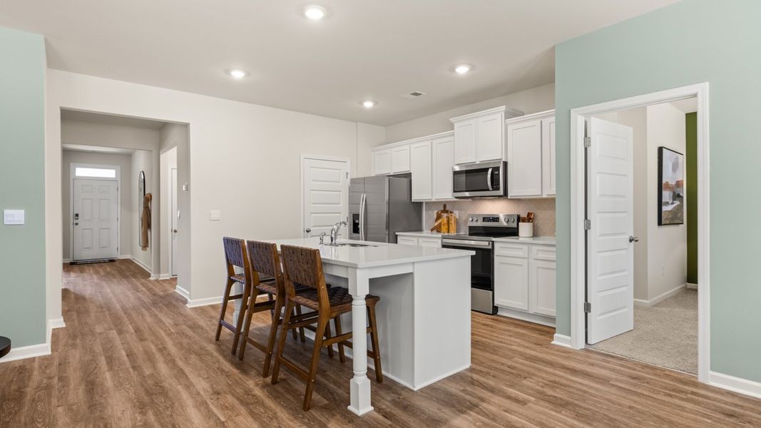 Representative furnished interior of a home built from the ARIA Express by D.R. Horton in WillowBrook, Winder (Image 7).