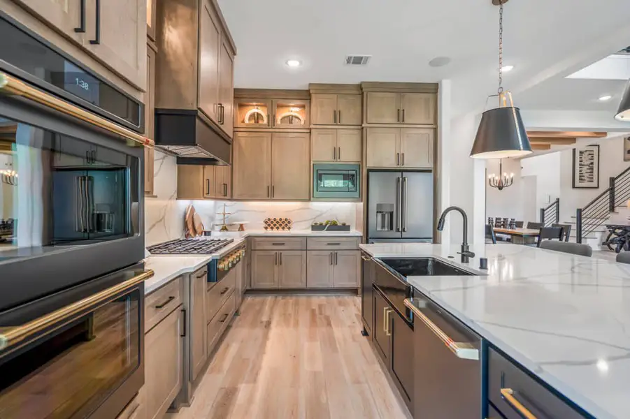 Representative furnished interior of a home built from the Sabine 3972 by J. Patrick Homes in Colton, Montgomery (Image 8).