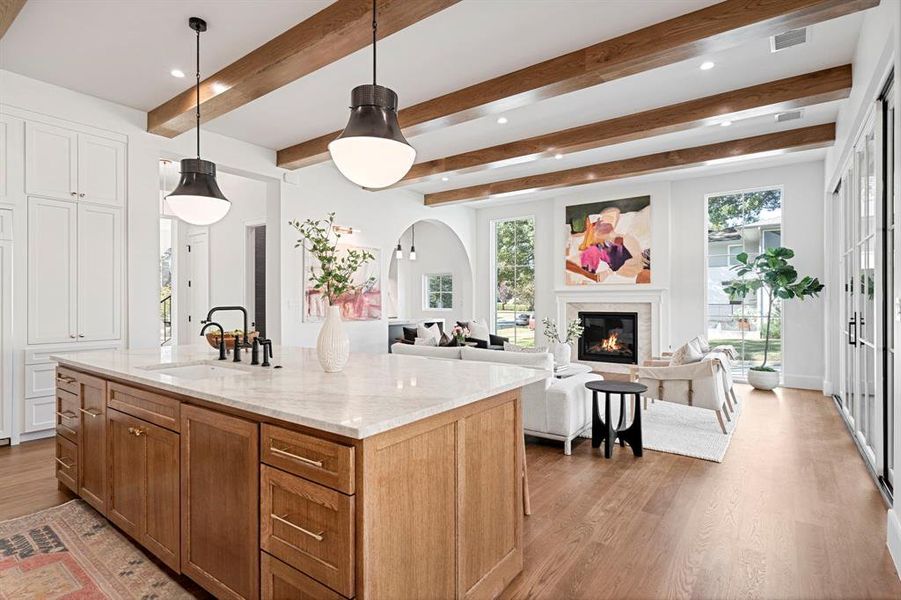 Furnished interior view inside a new home in , Dallas (Image 25).