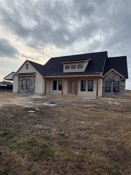 In-progress construction of a new home in , Celeste, TX (Image 4).