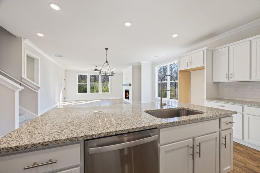 Furnished interior view inside a new home in , Hartwell (Image 14).