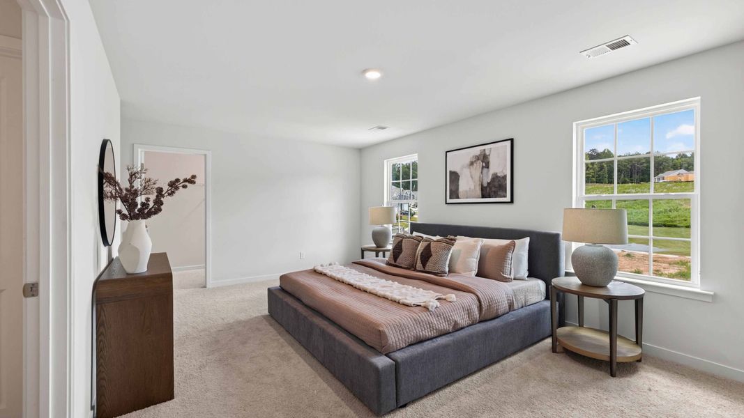 Furnished interior view inside a new home in Huffman Ridge, Hickory (Image 13).