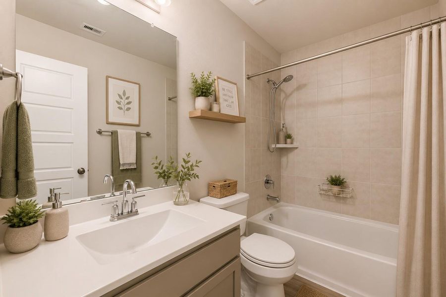 2nd Bath virtually staged