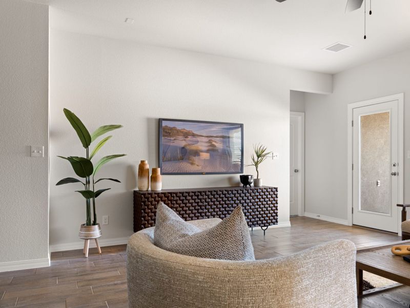 Representative furnished interior of a home built from the Ocotillo by View Homes in Summer Sky, El Paso (Image 37).
