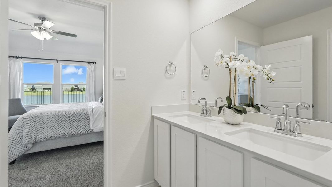 Furnished interior view inside a new home in Silverado, Aubrey (Image 6).