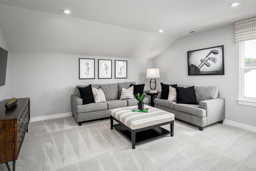 Representative furnished interior of a home built from the Bramante 2-Story by Ryan Homes in Lakes at Riverbend Single Family Homes, Navassa (Image 22).