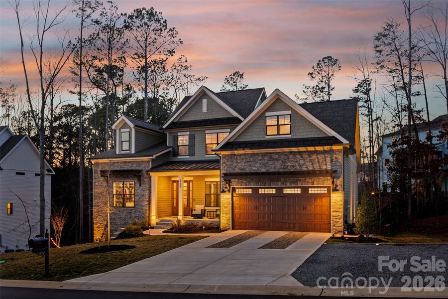 Front exterior of a new home in , Charlotte, NC, highlighting curb appeal (Image 22).