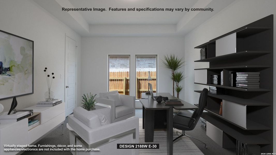 Furnished interior view inside a new home in Arcadia Ridge, San Antonio (Image 6).
