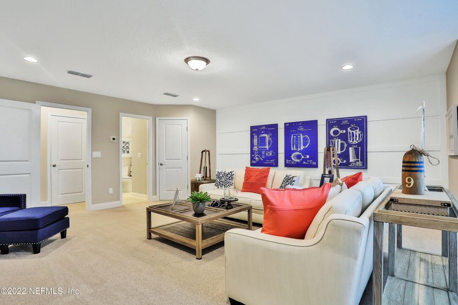 Furnished interior view inside a new home in Silver Landing at SilverLeaf, St. Augustine (Image 32).
