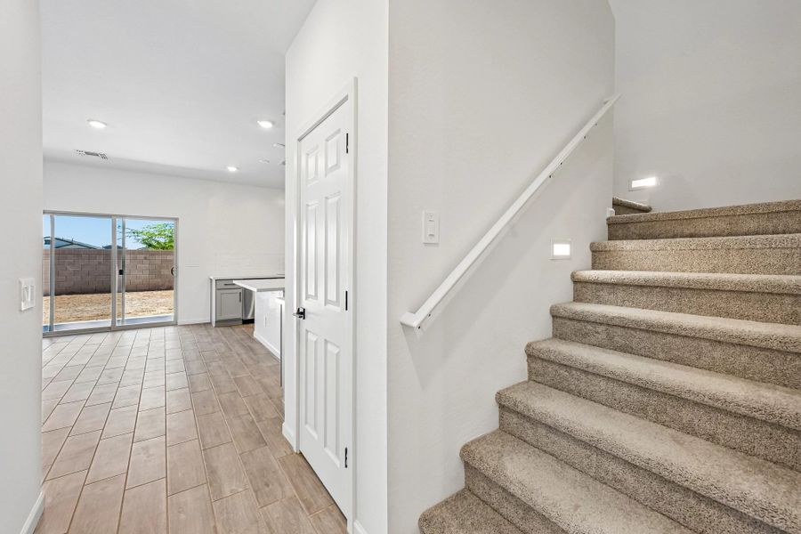 Stairs to second floor
