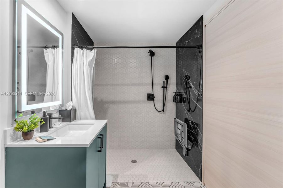 Furnished interior view inside a new home in , Coral Gables (Image 12).