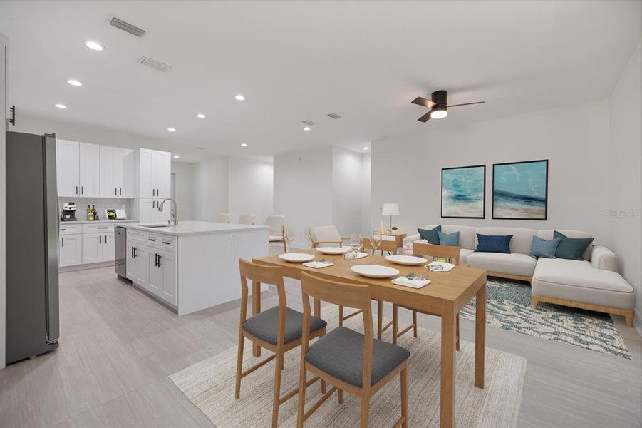 Furnished interior view inside a new home in , North Port (Image 7).